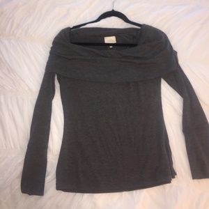 Anthropologie super soft off the shoulder LS